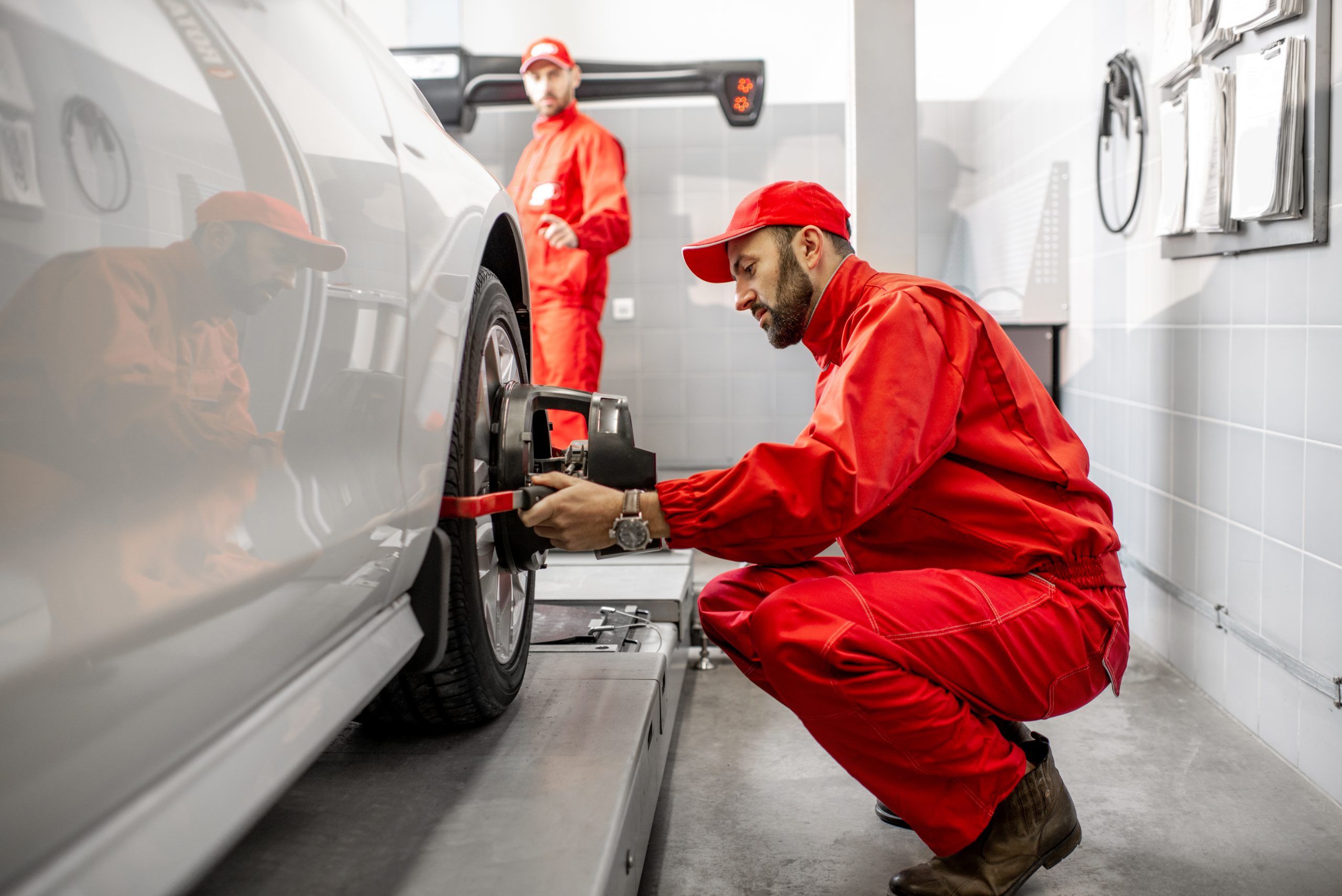 vehicle being serviced at our garage in west lothian